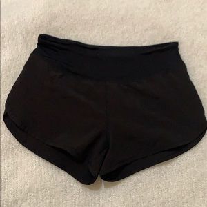 Black swim shorts